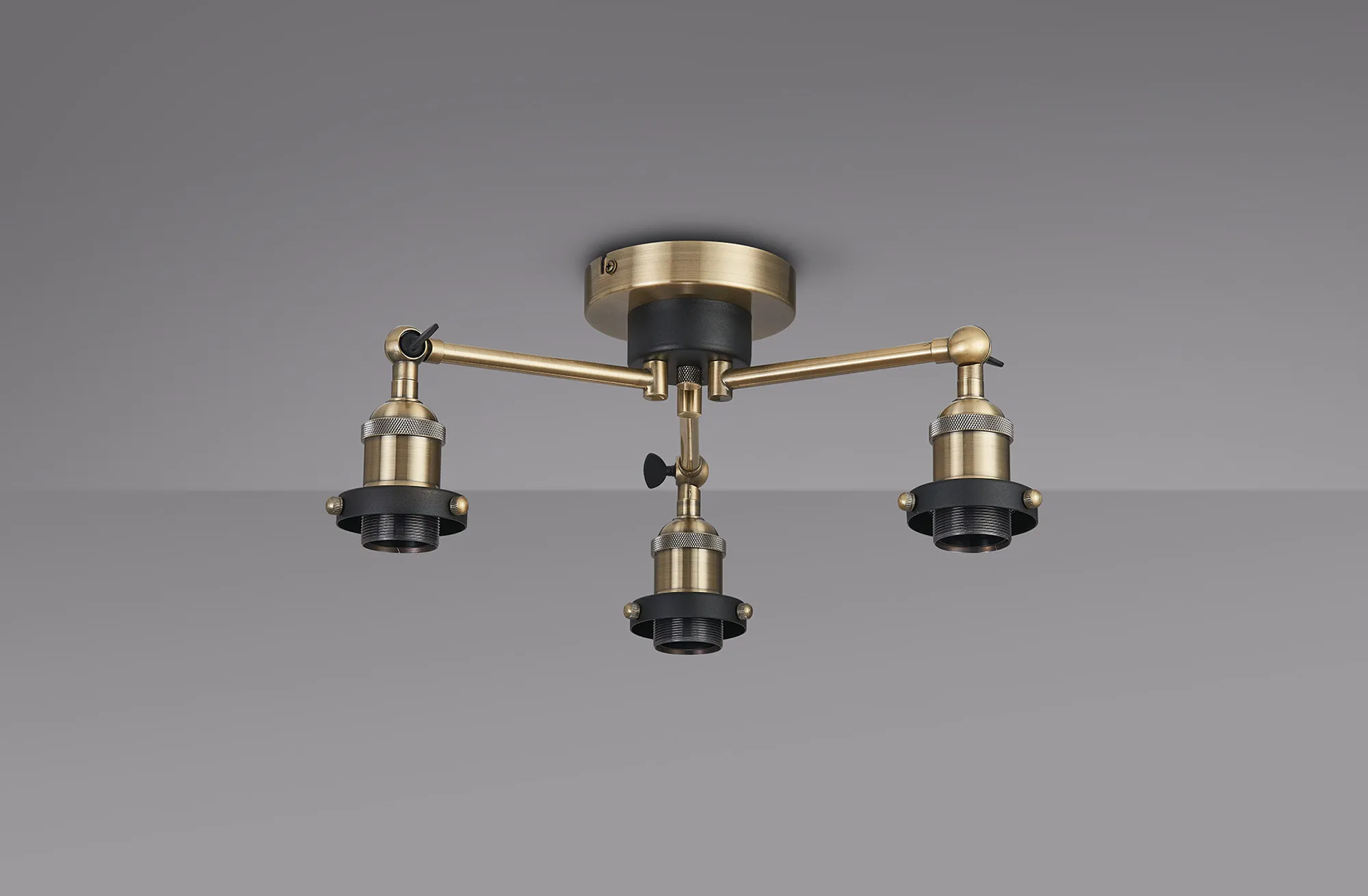 Dreifa Curved Ceiling Lights Deco Semi Flush Fittings